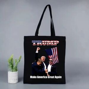 Make America great again. Trump Natural Canvas tote MADE IN USA